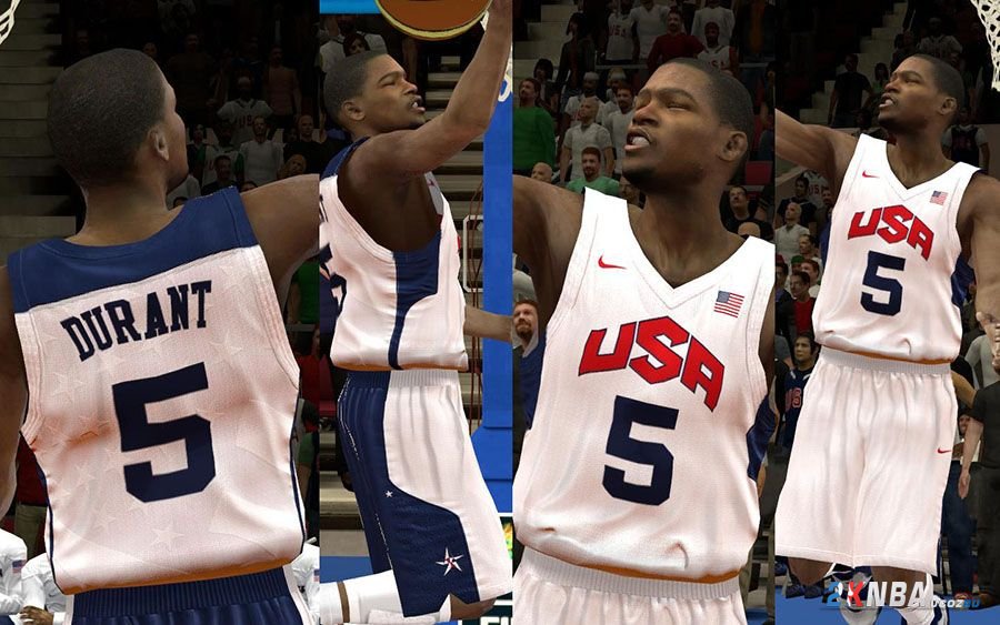 NBA 2K12 Форма сборной США,форма, nba, сборная, сша, красная, вымышленный, олимпиада, смотреться, usa, выступать