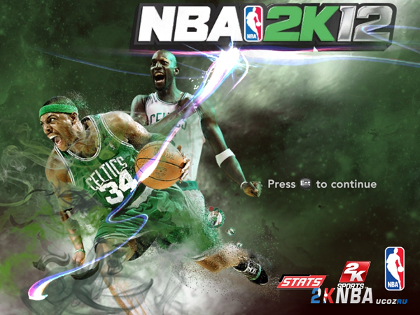 NBA 2K12 Стартовая картинка Бостон Селтикс,картинка, nba, стартовый, тон, зеленый, качество, размер, гарнетт,пола